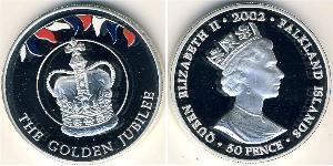 50 Penny Falklandinseln Silber Elizabeth II (1926-2022)
