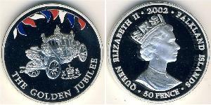 50 Penny Falklandinseln Silber Elizabeth II (1926-2022)