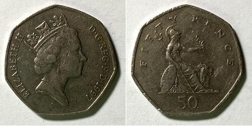 50 Penny United Kingdom  Elizabeth II (1926-2022)