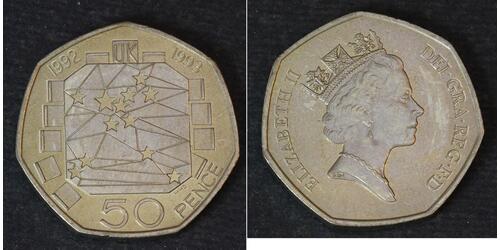 50 Penny Vereinigtes Königreich  