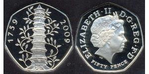 50 Penny United Kingdom (1922-) 銅/镍 伊丽莎白二世 (1926-2022)