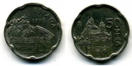 50 Peseta Reino de España (1976 - ) Níquel/Cobre 
