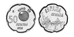 50 Peseta Regno di Spagna (1976 - ) Rame/Nichel 