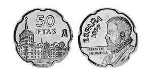 50 Peseta Regno di Spagna (1976 - ) Rame/Nichel 