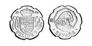 50 Peseta Regno di Spagna (1976 - ) Rame/Nichel 