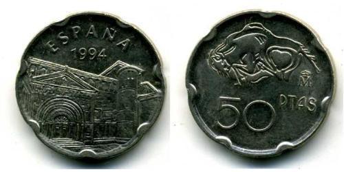50 Peseta Regno di Spagna (1976 - ) Rame/Nichel 
