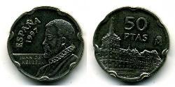 50 Peseta 西班牙 镍/銅 
