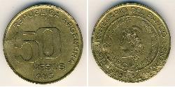 50 Peso Argentine Republic (1861 - ) Bronze/Aluminium 