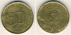 50 Peso Argentinien (1861 - ) Bronze/Aluminium 