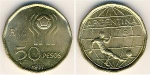 50 Peso Argentinien (1861 - ) Bronze/Aluminium 