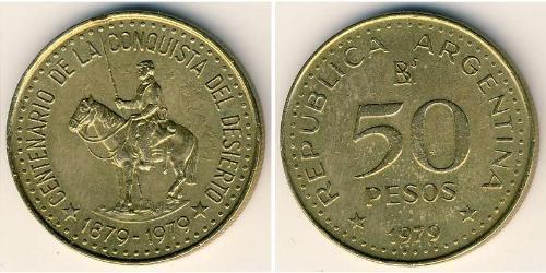 50 Peso Argentinien (1861 - ) Bronze/Aluminium 