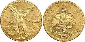 50 Peso United Mexican States (1867 - ) Gold 