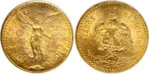 50 Peso United Mexican States (1867 - ) Gold 