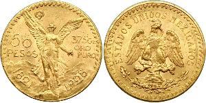 50 Peso United Mexican States (1867 - ) Gold 