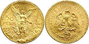50 Peso United Mexican States (1867 - ) Gold 
