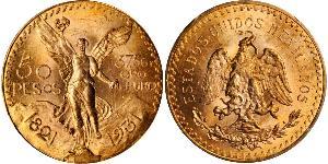 50 Peso United Mexican States (1867 - ) Gold 