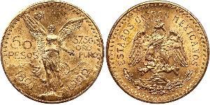 50 Peso United Mexican States (1867 - ) Gold 
