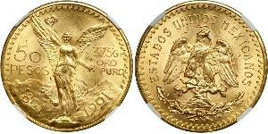50 Peso United Mexican States (1867 - ) Gold 