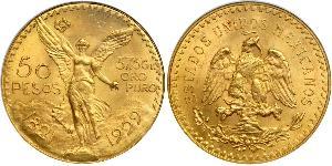 50 Peso United Mexican States (1867 - ) Gold 