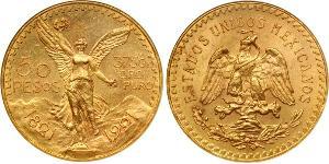 50 Peso Mexique (1867 - ) Or 