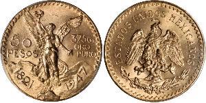 50 Peso Mexique (1867 - ) Or 