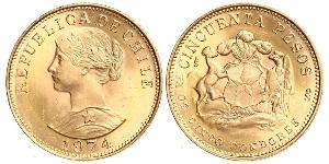 50 Peso Chile Oro 