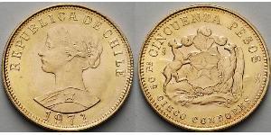 50 Peso Cile Oro 