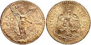 50 Peso Messico (1867 - ) Oro 