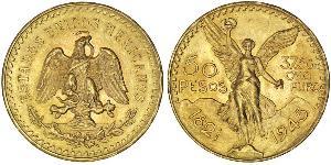 50 Peso Messico (1867 - ) Oro 
