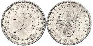 50 Pfennig Germania Alluminio 