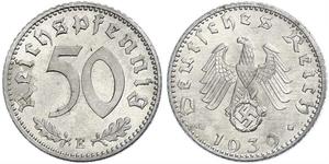 50 Pfennig Deutschland Aluminium 