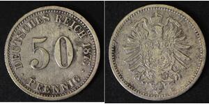 50 Pfennig Allemagne Argent 