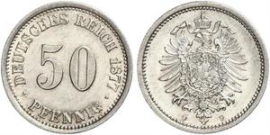 50 Pfennig Allemagne Argent 