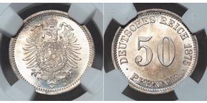 50 Pfennig Alemania Plata 