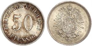 50 Pfennig Alemania Plata 