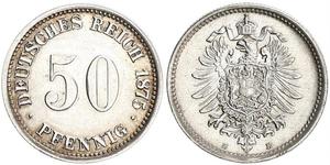 50 Pfennig Alemania Plata 