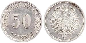 50 Pfennig Alemania Plata 