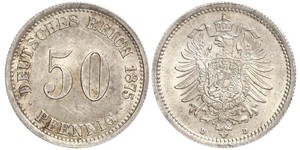 50 Pfennig Deutschland Silber 