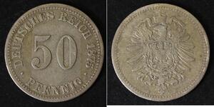 50 Pfennig Deutschland Silber 