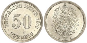 50 Pfennig Deutschland Silber 