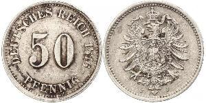 50 Pfennig Deutschland Silber 