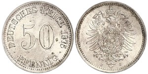50 Pfennig Deutschland Silber 