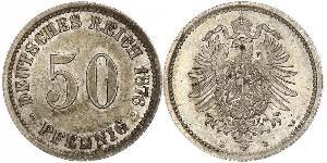 50 Pfennig Deutschland Silber 