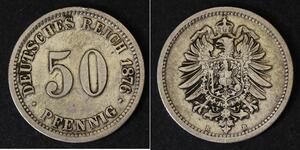 50 Pfennig Germany Silver 