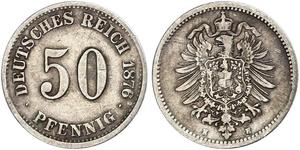 50 Pfennig Germany Silver 
