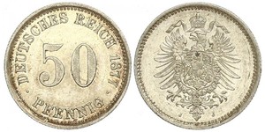 50 Pfennig Germany Silver 