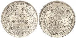 50 Pfennig Deutsches Kaiserreich (1871-1918)  