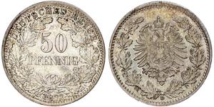 50 Pfennig Deutsches Kaiserreich (1871-1918)  