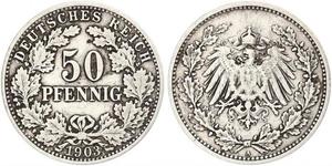 50 Pfennig Deutsches Kaiserreich (1871-1918)  