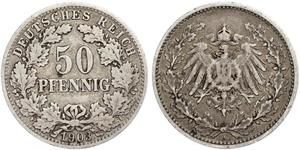 50 Pfennig Deutsches Kaiserreich (1871-1918)  